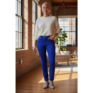 LOFT Modern Skinny, Slim Through Hip & Thigh, Corduroys, Cobalt Blue, Sz 4P  NWT